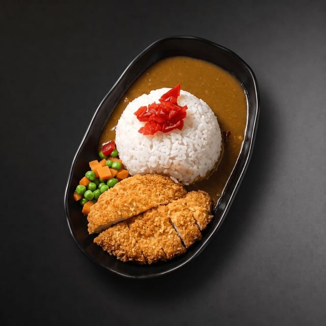 Veggie Korokke Curry Rice.