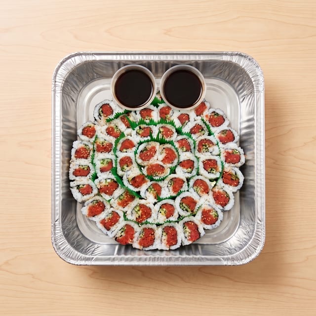 Spicy Tuna Roll Tray.