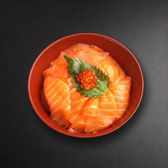 Salmon Sashimi Don.