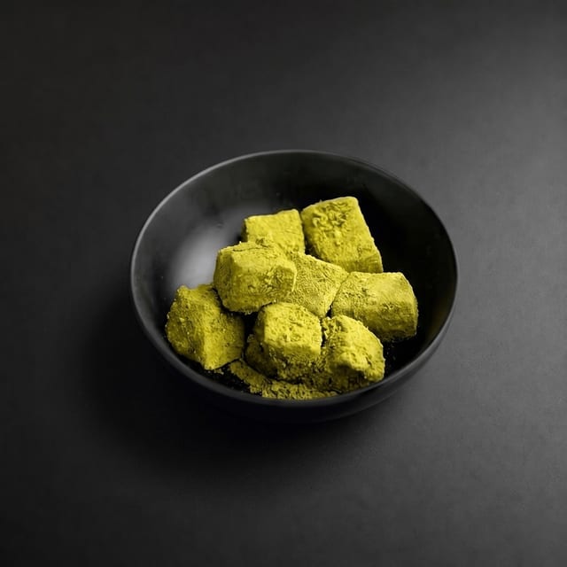 Matcha Warabi Mochi.