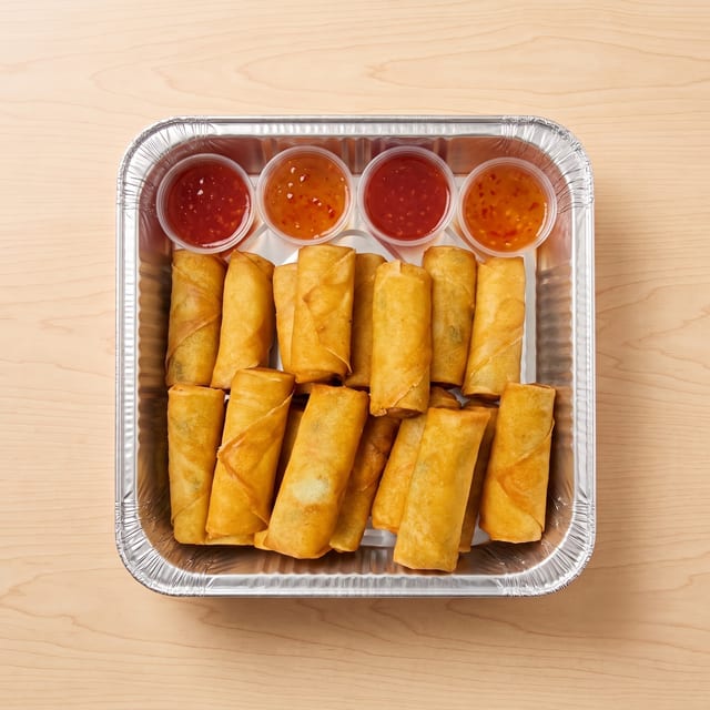 Vegan Spring Roll Tray.